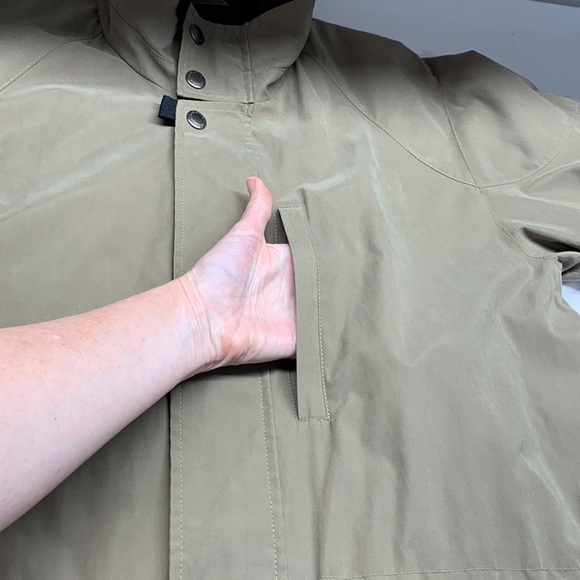 Claiborne Outerwear Mens Microfibre Jacket Small Olive Green - Picture 4 of 16